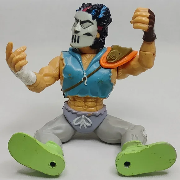 Vintage 1989 Teenage Mutant Ninja Casey Jones Retro TMNT Playmates Toys - Picture 8 of 8